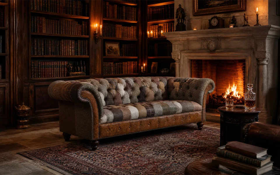 Cosy Autumn and Winter Styling Ideas for a Chesterfield Sofa